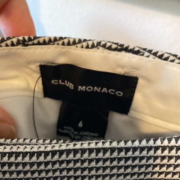 Club Monaco Microcheck Wide Leg Pants/Trousers - NWT - Picture 5 of 8